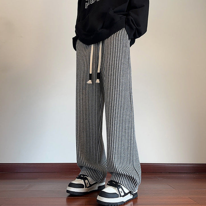 XAVIERA – PANTALONES DE FELPA MODERNOS A RAYAS