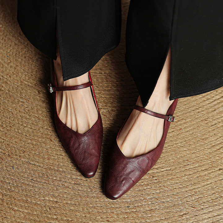 Orella – mules de cuero auténtico