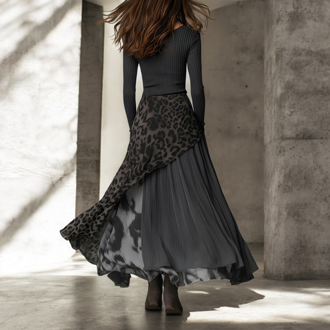 Alba Montiel™ | Vestido Largo Leopardo