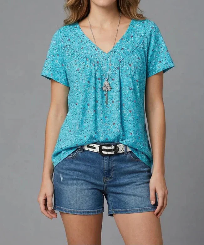 Trisha™ | Camiseta floral con escote en V