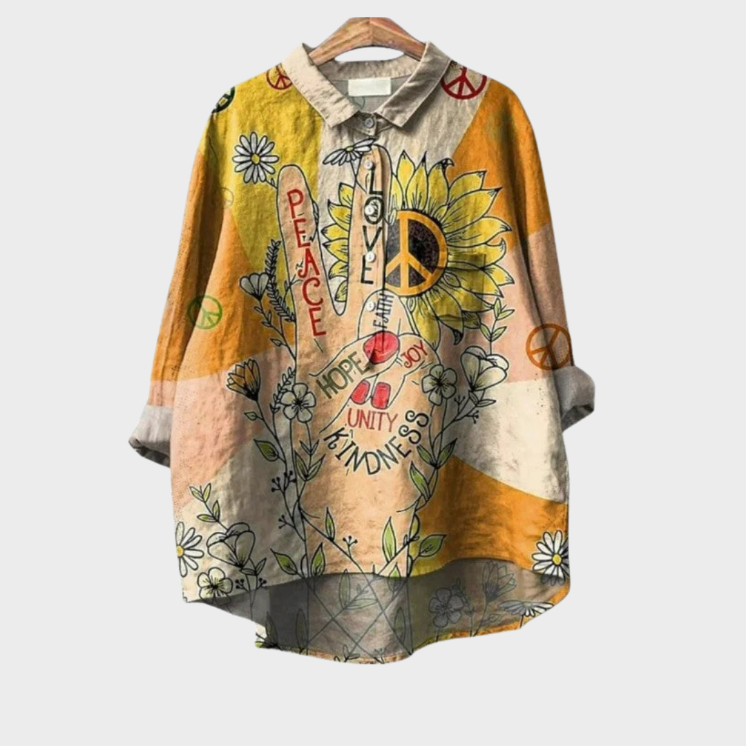 Blusa bohemia artística