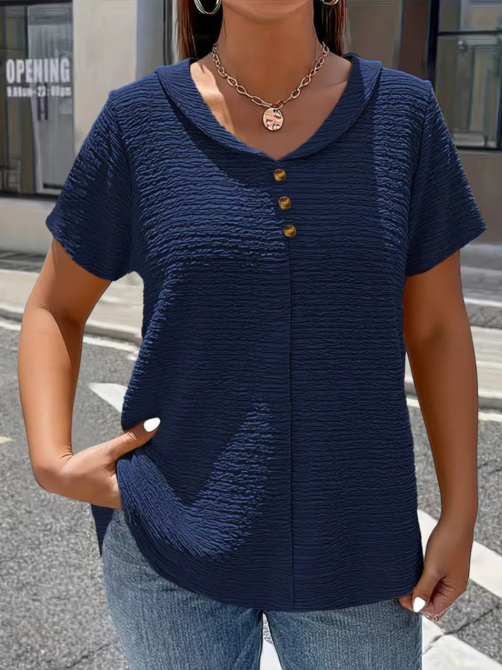 Selena™ | Top limpio con escote en V