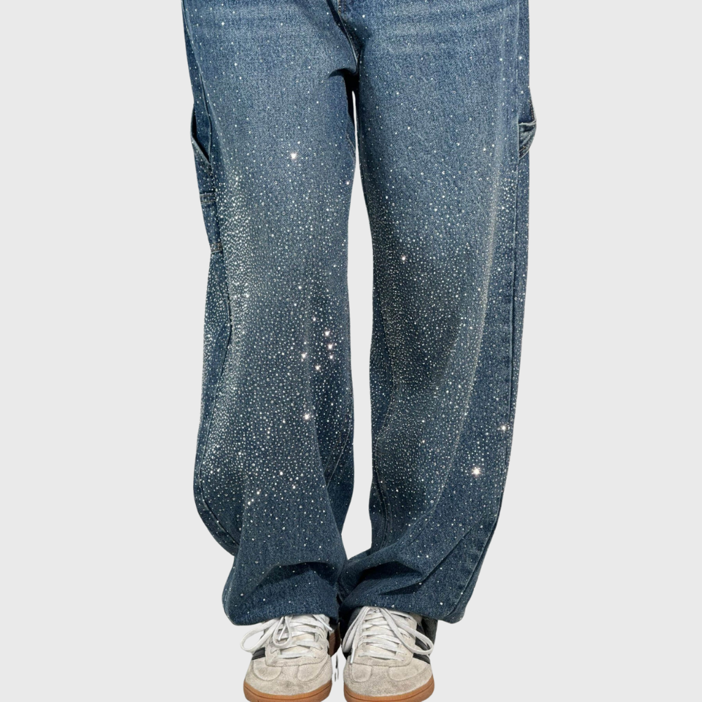 Adelina - Pantalones de mezclilla tipo carpenter para mujer