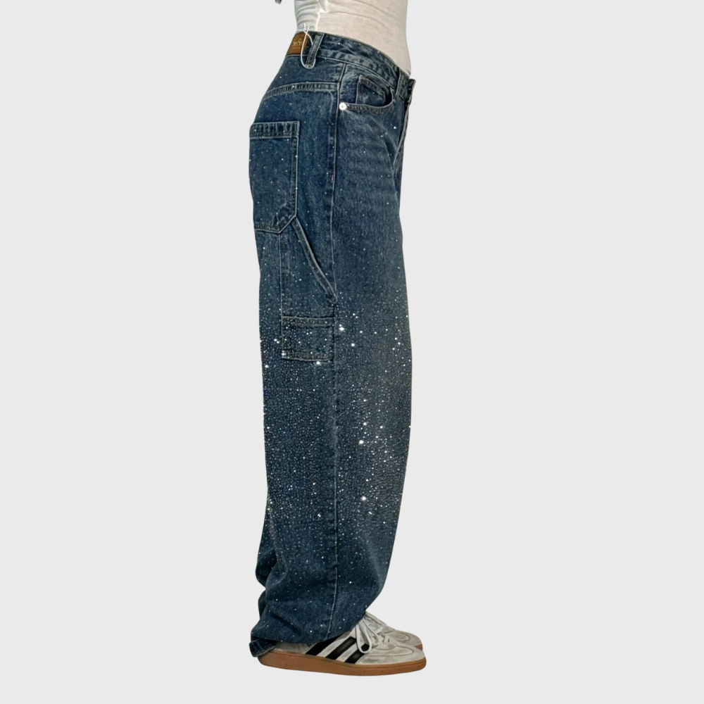 Adelina - Pantalones de mezclilla tipo carpenter para mujer