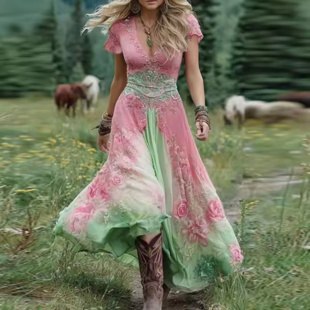 Celestine – Vestido bordado elegante