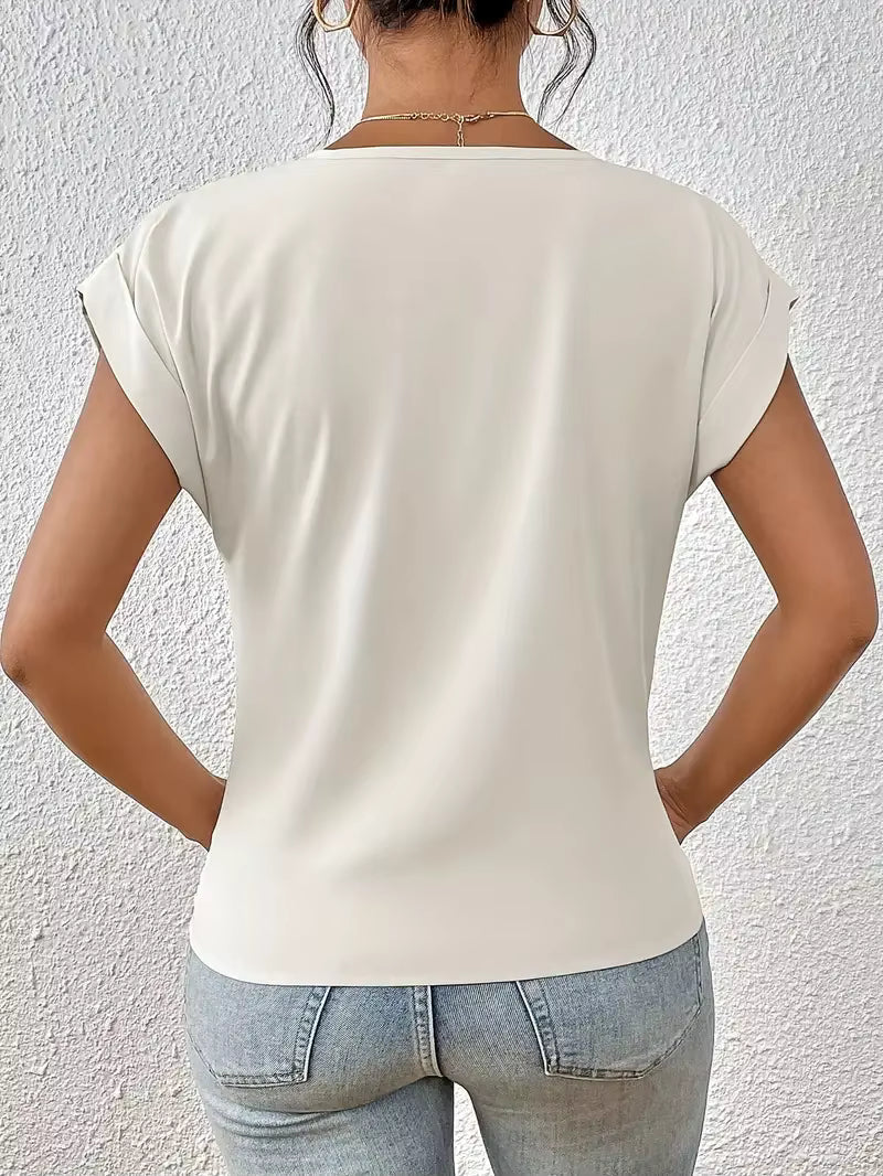 Gemma™ | Top fluido drapeado