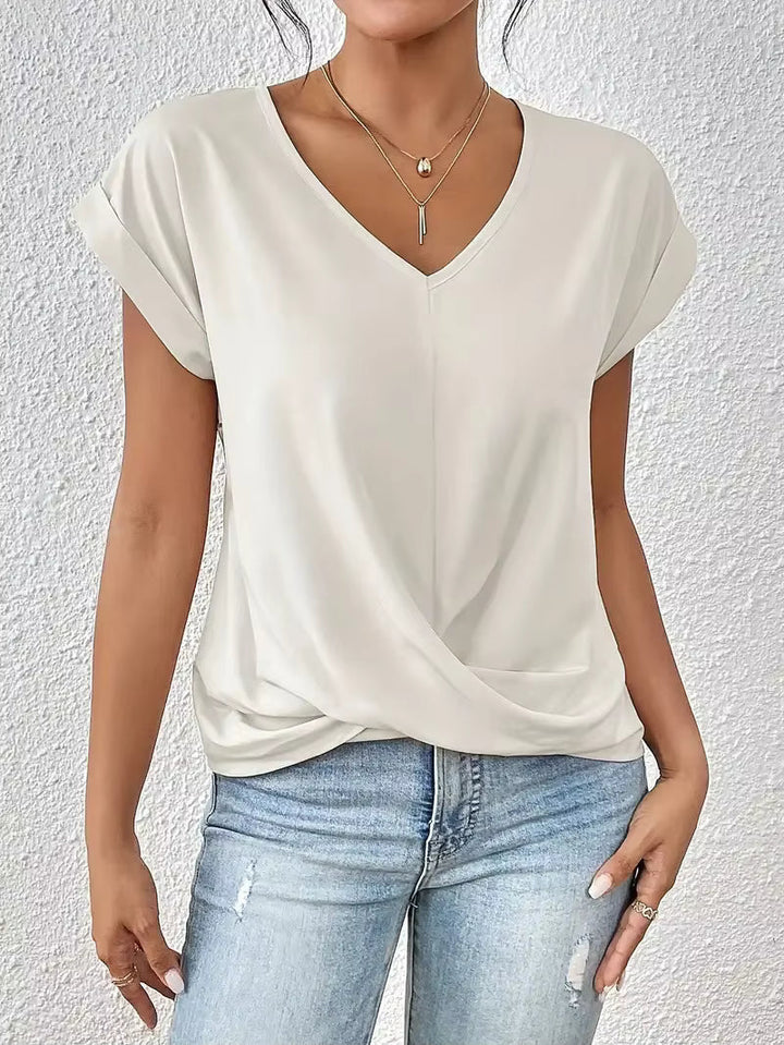 Gemma™ | Top fluido drapeado