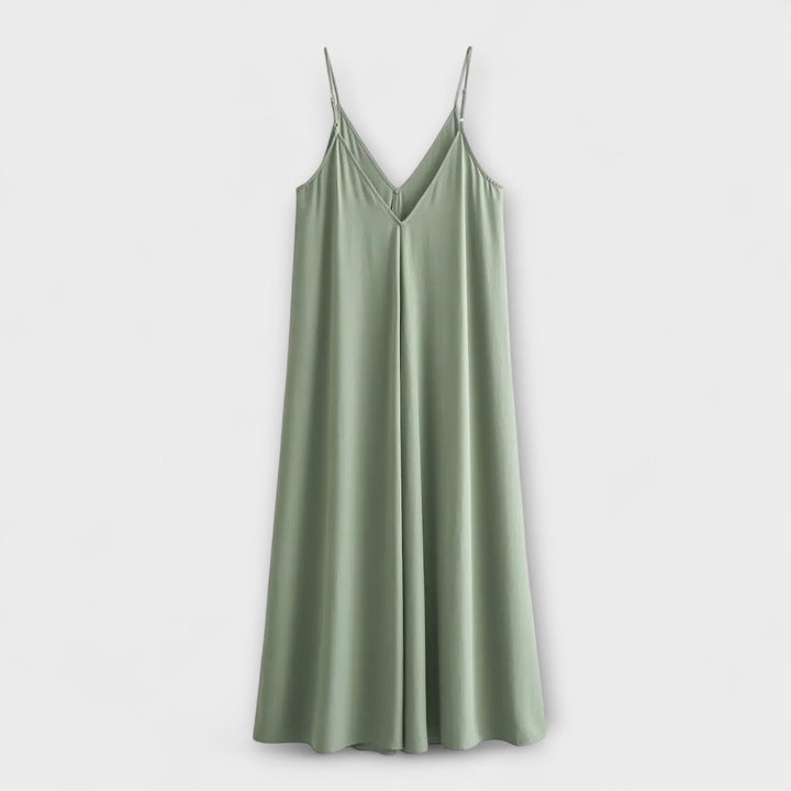 Maxi vestido sin mangas