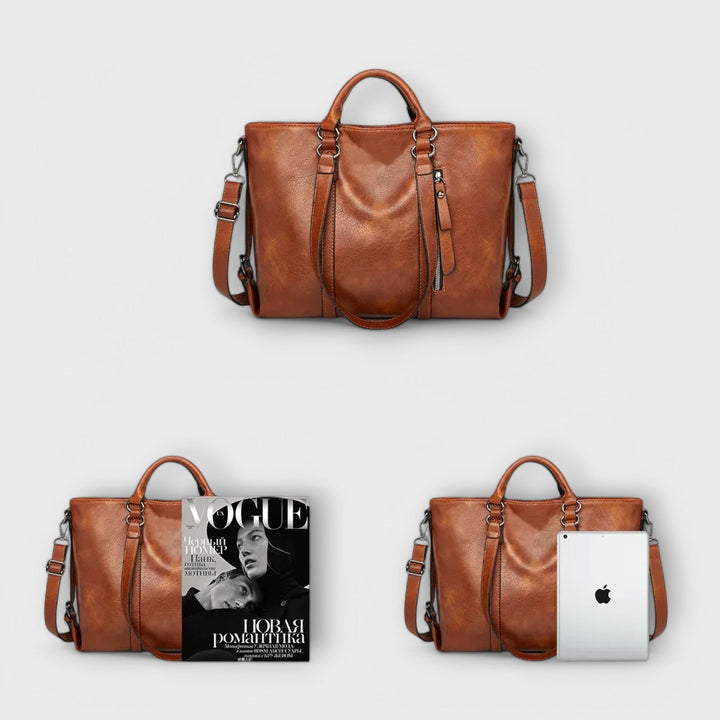 Cécile. - Gran bolsa de cuero