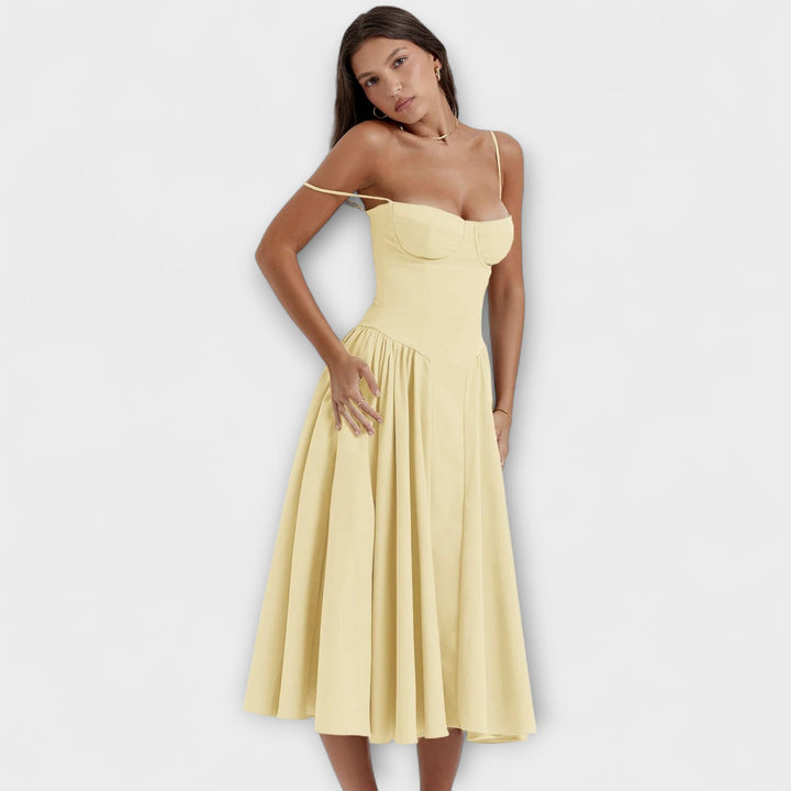 Rosalie - Elegante vestido de corsé sin mangas