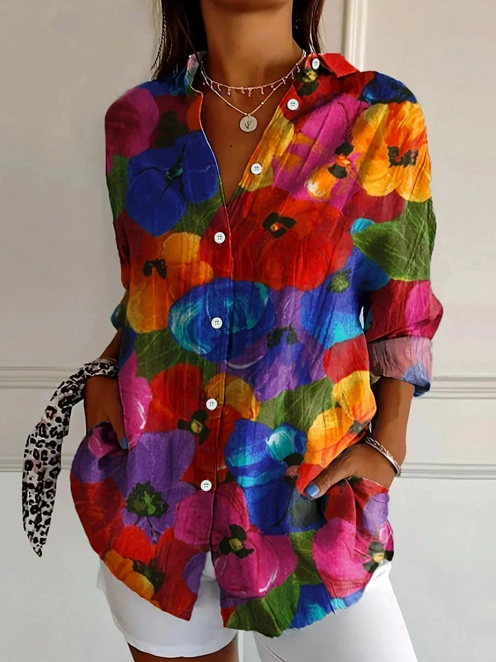 Blusa fluida estampada Kathryn™