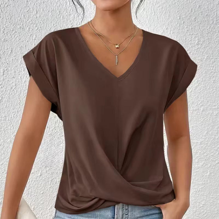 Gemma™ | Top fluido drapeado