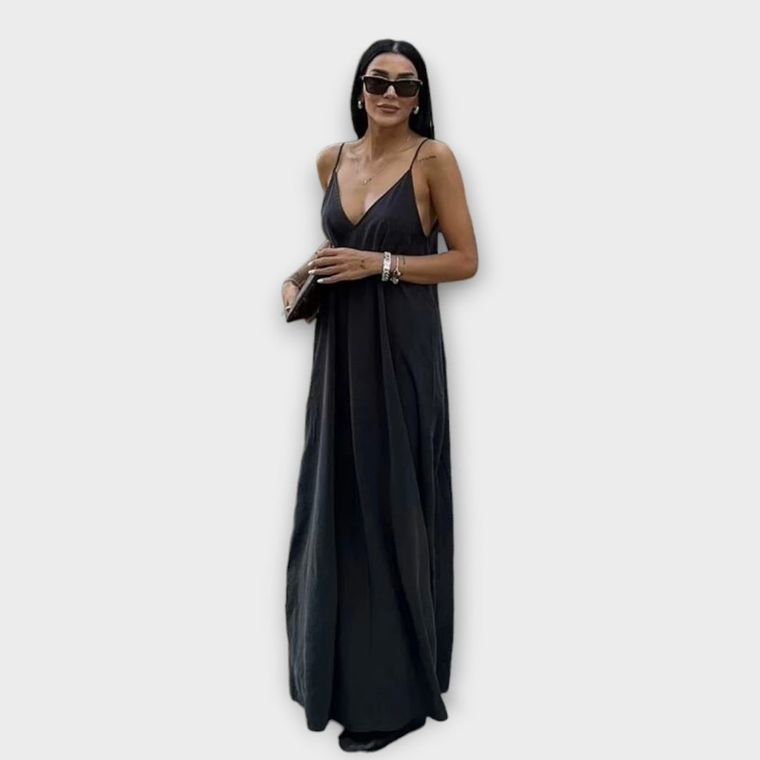 Maxi vestido sin mangas