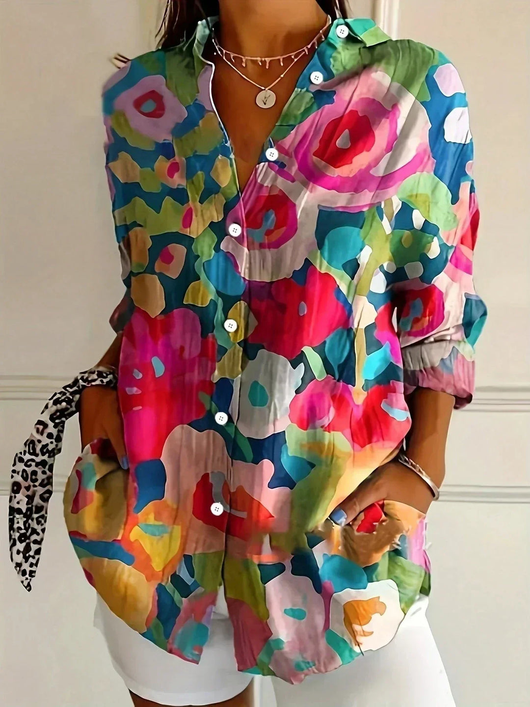 Blusa fluida estampada Kathryn™