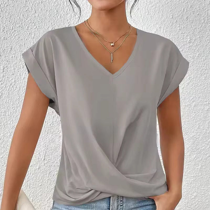 Gemma™ | Top fluido drapeado