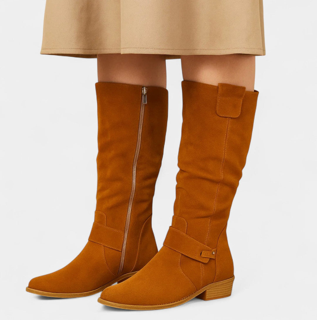 BelleVie – Botas de ante elegantes