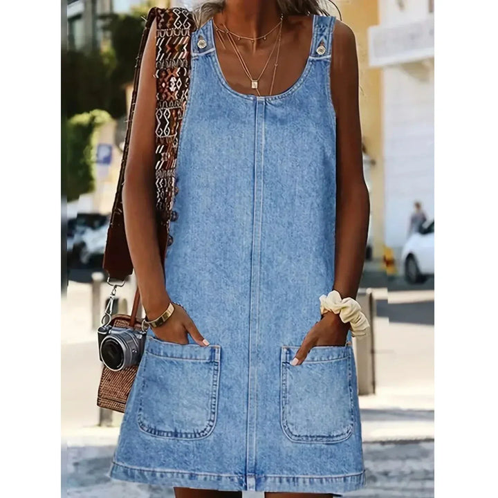 Saylor™ | Vestido casual de mezclilla