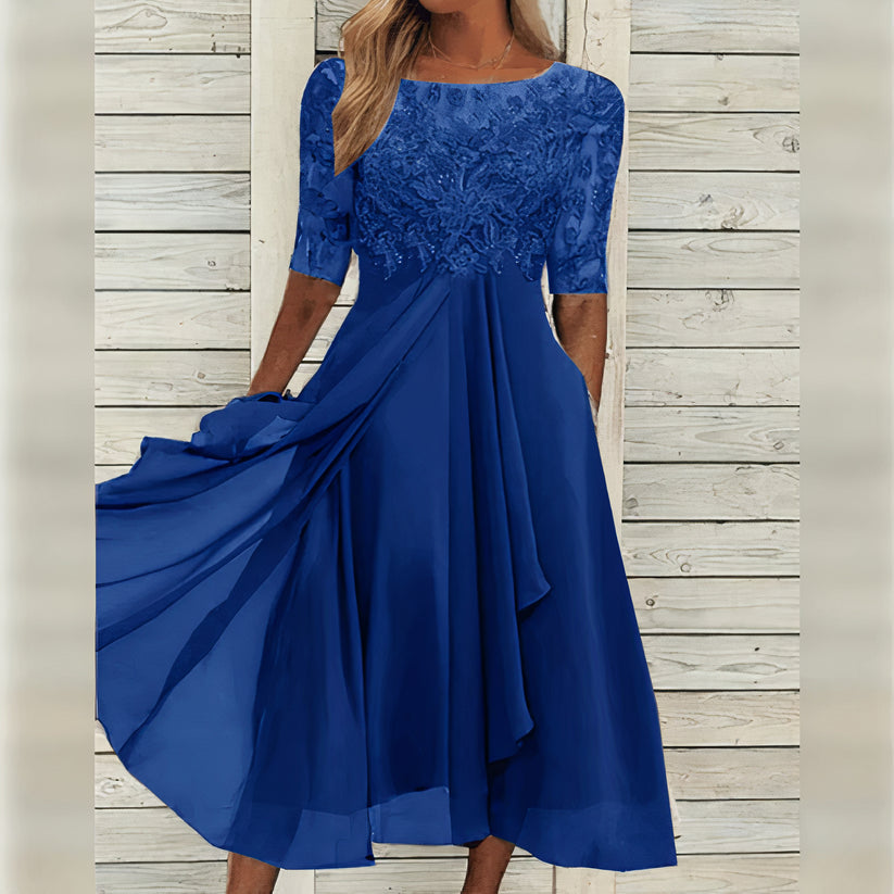Harper™ | Vestido midi de encaje elegante