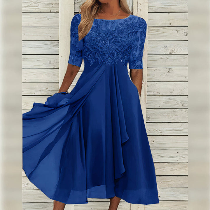 Harper™ | Vestido midi de encaje elegante