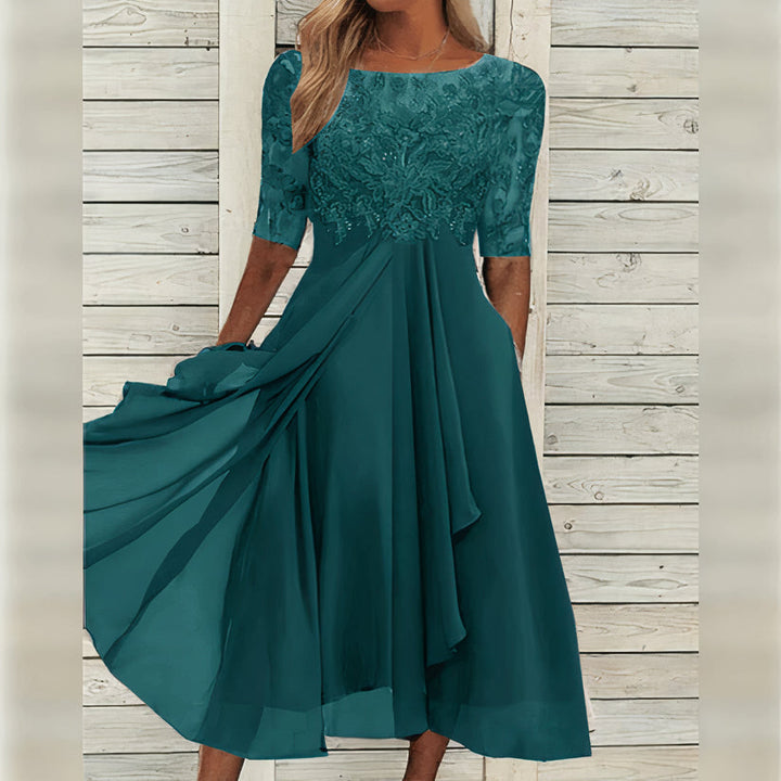 Harper™ | Vestido midi de encaje elegante