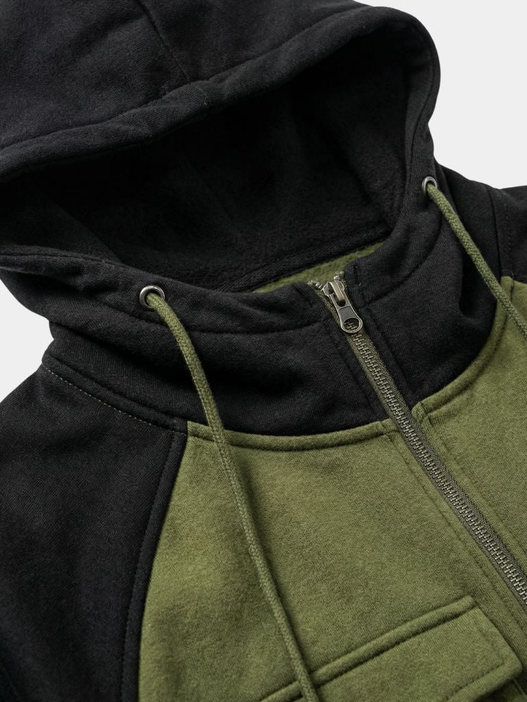 Cargo Trek Zip-Up Hoodie