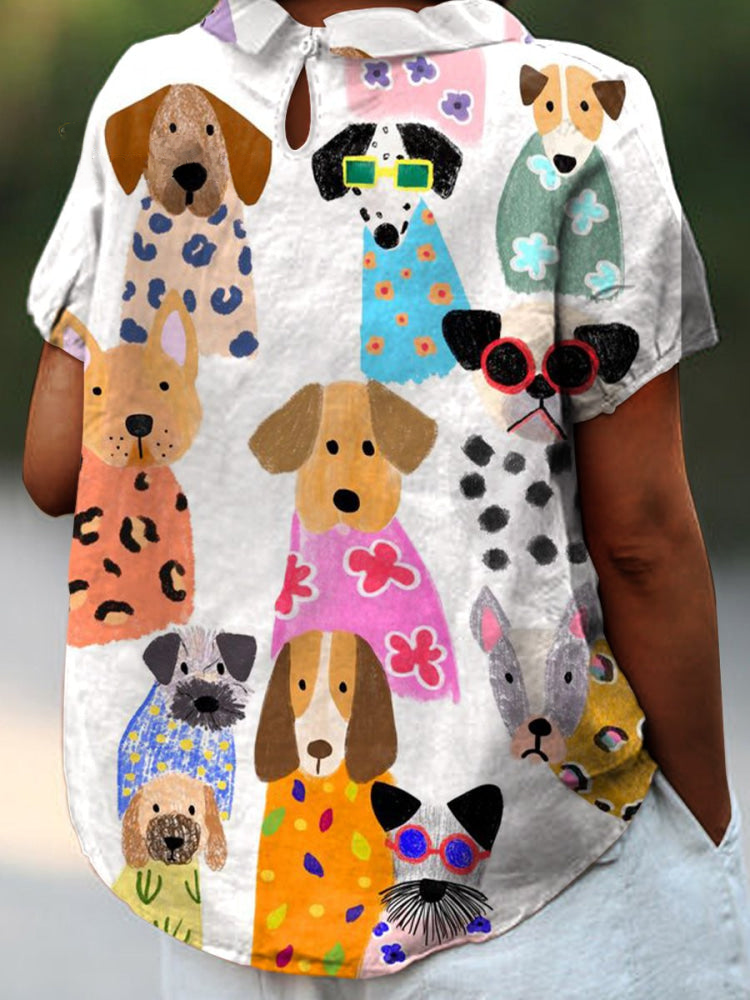 Tilly™ | Camisa estampada de perros
