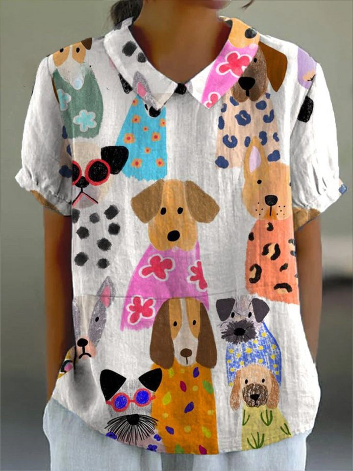 Tilly™ | Camisa estampada de perros