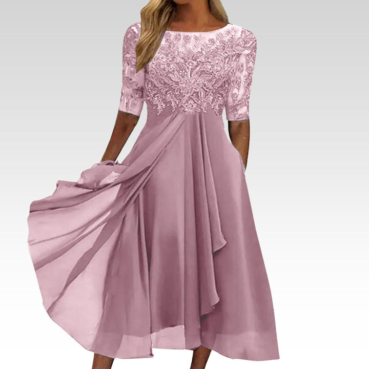 Harper™ | Vestido midi de encaje elegante