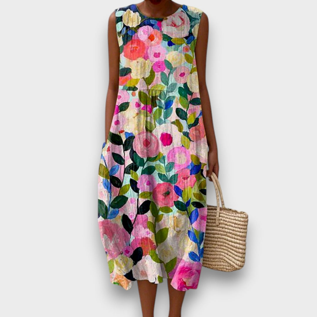 Ava - Vestido Midi Floral