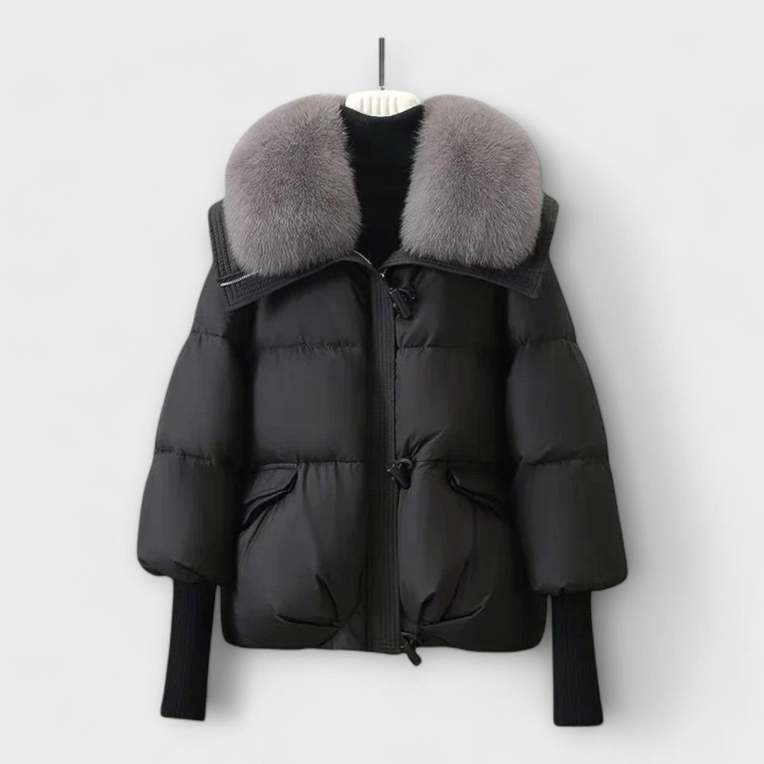 Lucyna - Chaqueta elegante con piel