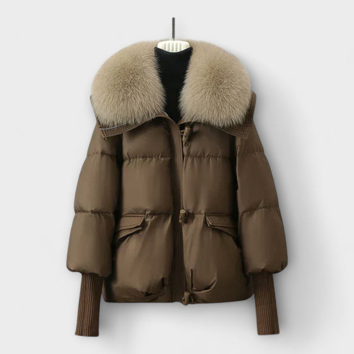 Lucyna - Chaqueta elegante con piel