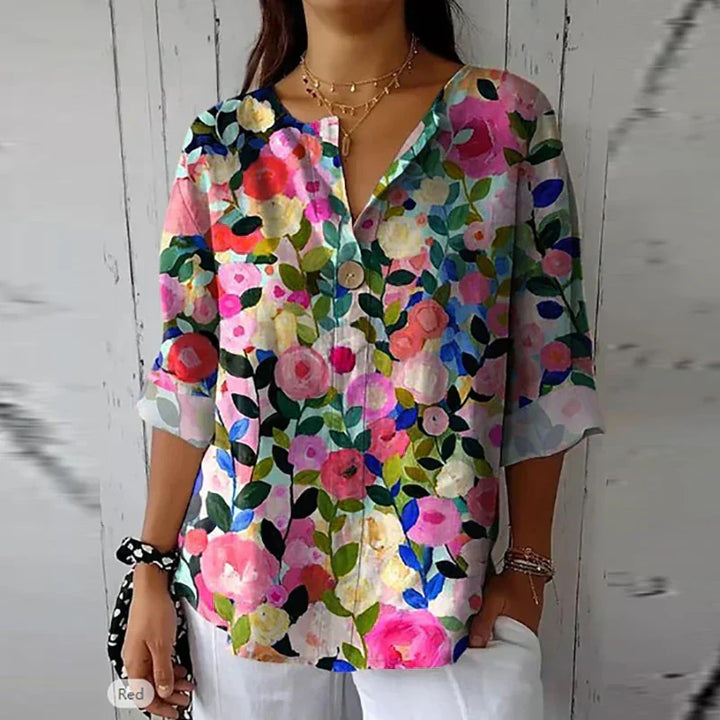 Sophie™ | Blusa floral fluida