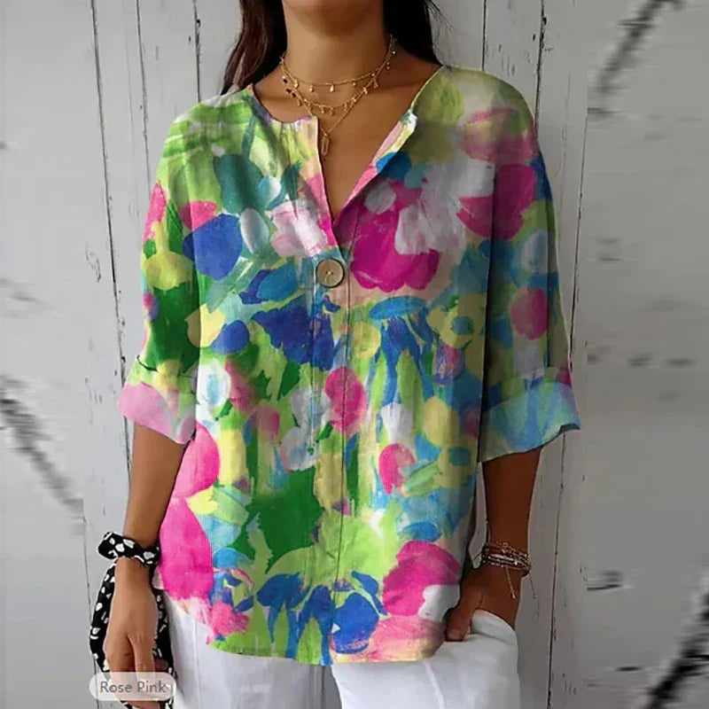 Sophie™ | Blusa floral fluida