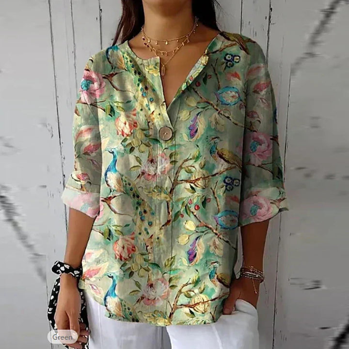 Sophie™ | Blusa floral fluida