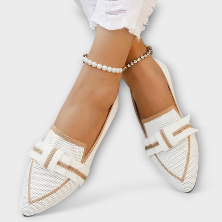 Zapatos planos de mujer con diseño de nudo