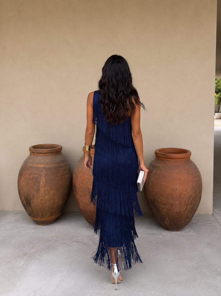 Laura | Vestido Con Flecos