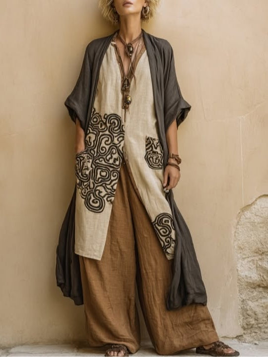 Suzanne | Conjunto Boho de Verano de Pierna Ancha