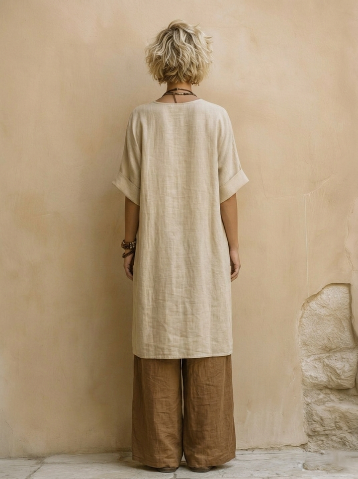 Suzanne | Conjunto Boho de Verano de Pierna Ancha