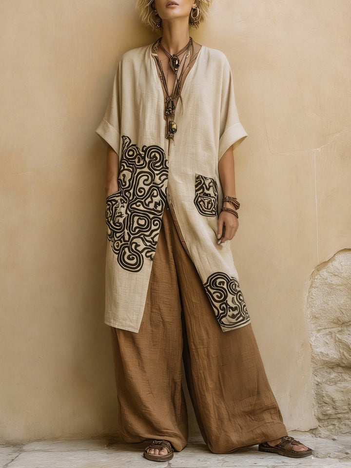 Suzanne | Conjunto Boho de Verano de Pierna Ancha