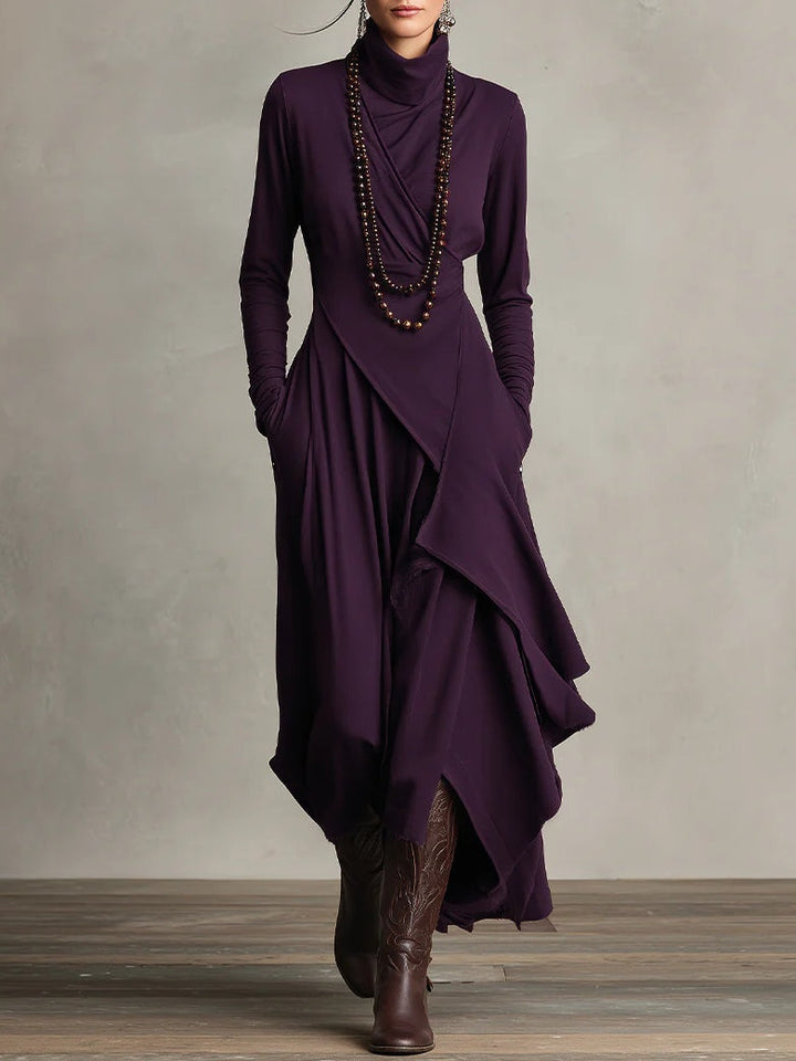 Malva | Vestido Maxi de Cuello Alto