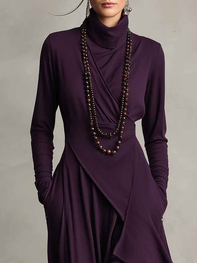 Malva | Vestido Maxi de Cuello Alto