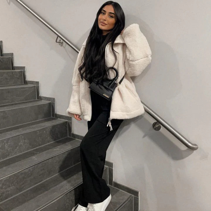 Karla – Chaqueta de teddy suave