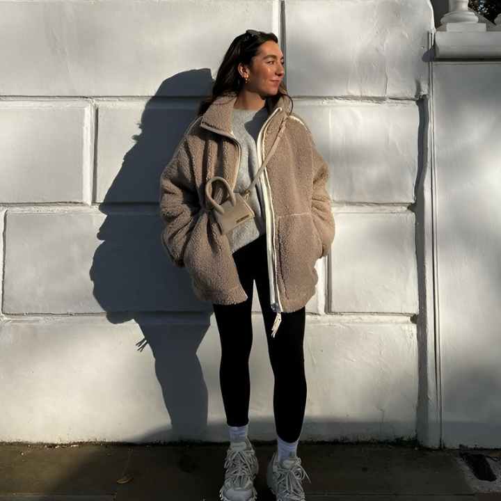 Karla – Chaqueta de teddy suave