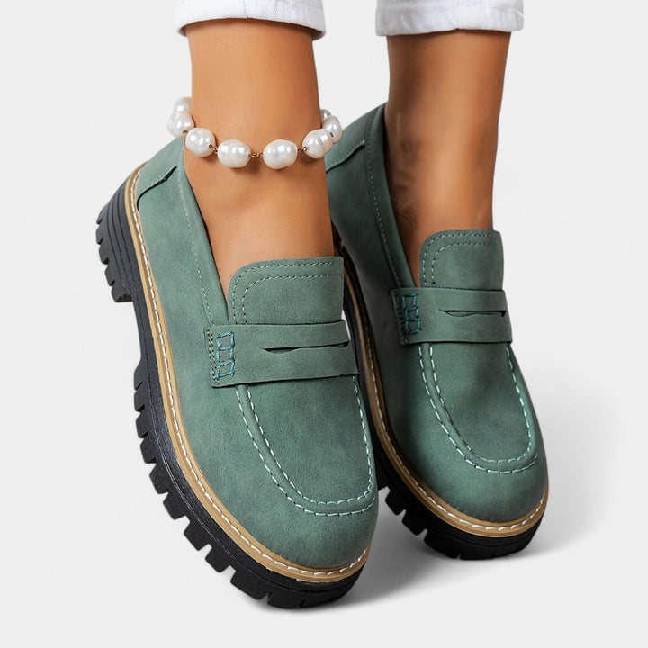 Michaela – Mocasines con tacón alto