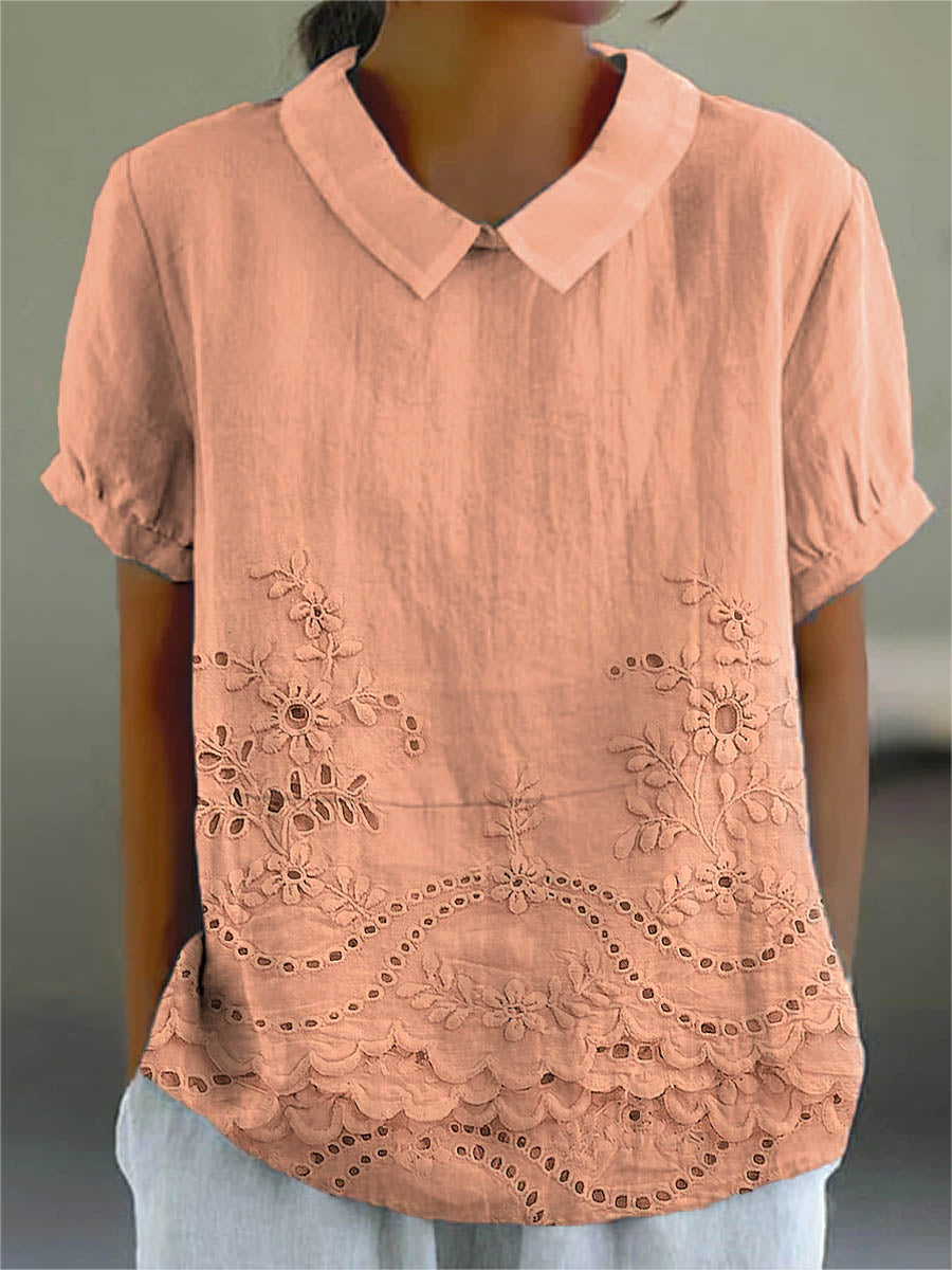 Lily™ | Camiseta bordada floral