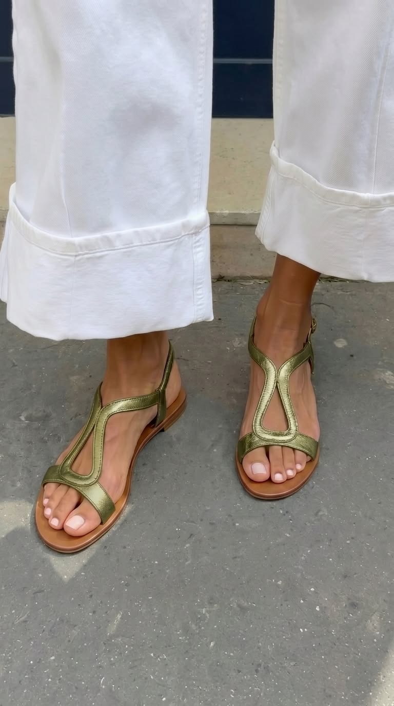 Trinidad™ | Sandalias Planas de Tiras Cruzadas