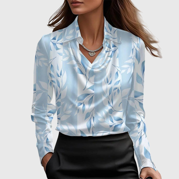 Aisha™ | Blusa brillante fluida