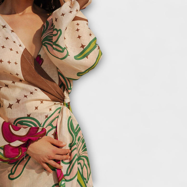 Tracey - Maxi vestido con lazo