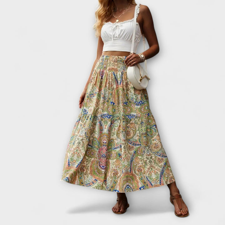 Vestido cómodo con estampado