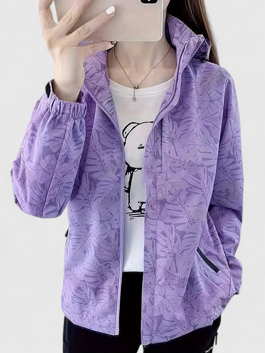 Tjaša – Chaqueta elegante con un patrón botánico